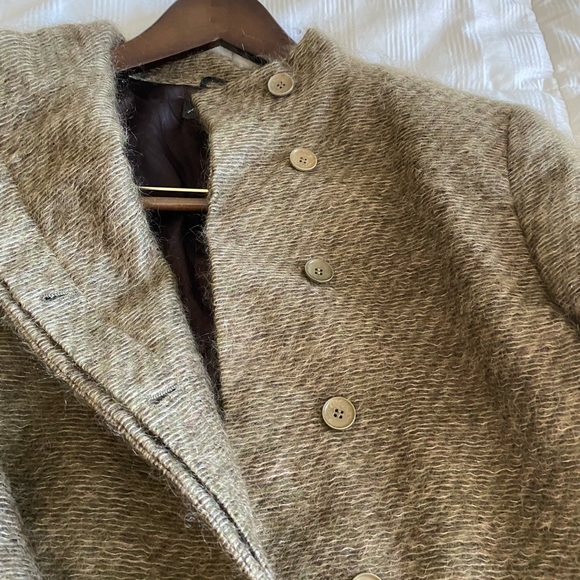 Ann Freedberg Designer Long Olive Green Mohair Jacket -Rebecca Jacket-Like New💚 - Picture 9 of 16